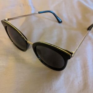 FREE Black, Gold Rimmed sunglasses